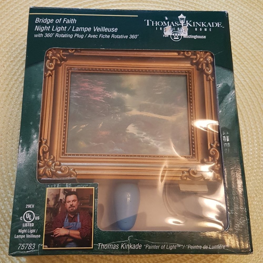 Thomas Kinkade Bridge of Faith Night Light